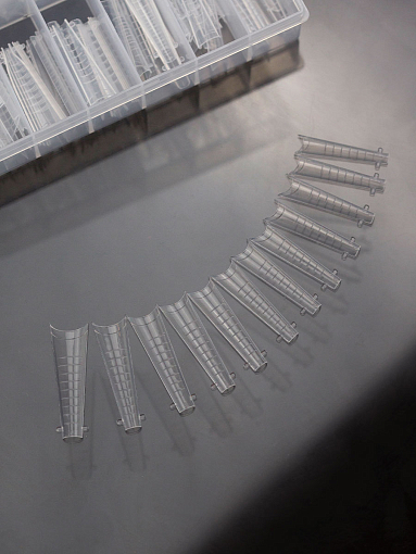 Обратные многоразовые формы для наращивания ногтей "Арочная балерина" (40614), 120 шт