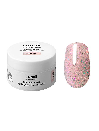 Runail, набор №127 моделирующий УФ-гель светоотражающий REFLECTIVE DIAMOND 2.0 (3 оттенка по 15 гр)