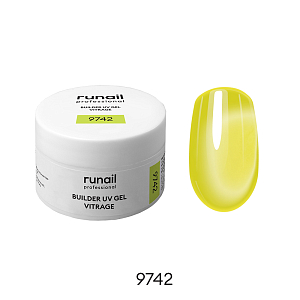 RuNail, BUILDER UV GEL VITRAGE - моделирующий УФ-гель витражный №9742, 15 гр