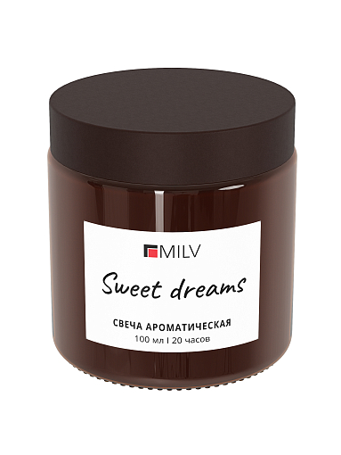 Milv, свеча ароматическая SWEET DREAMS, 100 мл