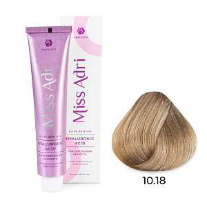 Adricoco, Miss Adri Elite Edition - крем-краска для волос (оттенок 10.18), 100 мл
