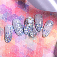 Born Pretty, Flake Nail Art - блестки для ногтей, с аппликатором (№01)