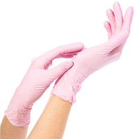 Archdale, перчатки для маникюриста нитриловые Nitrile 135XS неопуд. (розовые, XS), 50 пар