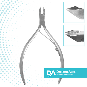Dr.Alex, кусачки для кожи С-0606 (одинарная пружина, 6 мм)