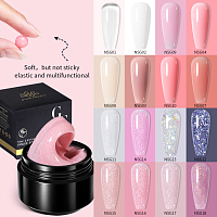 Микс набор №298 гель-пластилин для наращивания, средство для обработки рук при маникюре