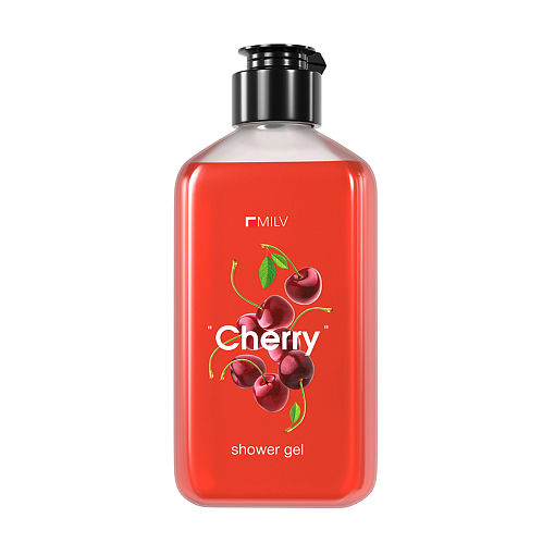 Milv, гель для душа "CHERRY", 340 мл