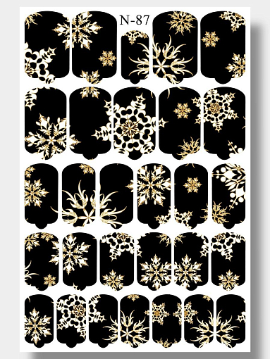 Anna Tkacheva, наклейки пленки для дизайна ногтей N-087