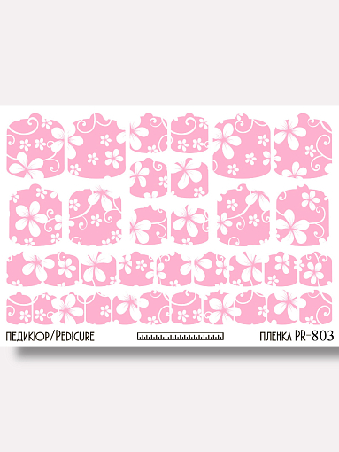 Anna Tkacheva, наклейки пленки для педикюра PR-803