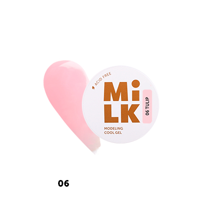 Milk, Modeling cool gel - бескислотный холодный гель для моделирования №06 (Tulip), 15 гр