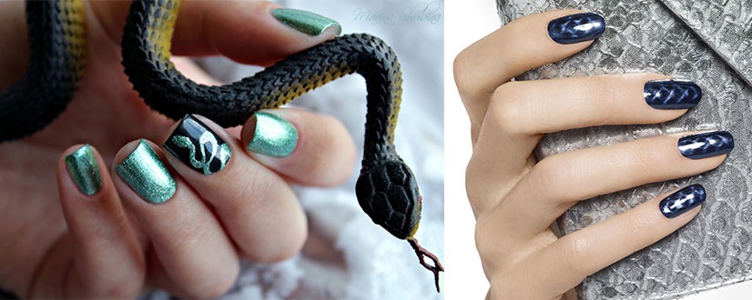 snake-nails, змеиный дизайн, маникюр