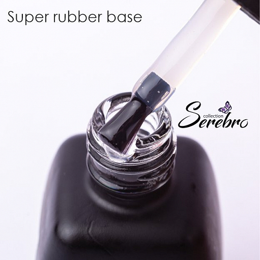 Serebro, Super rubber base - густая каучуковая база для гель-лака, 11 мл