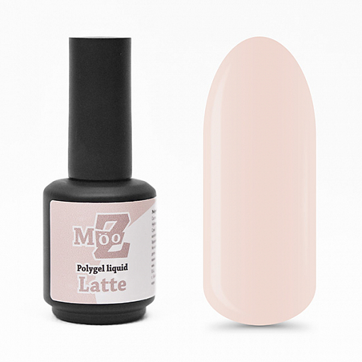 Mooz, Polygel liquid - жидкий полигель (Latte), 16 мл