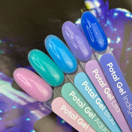 Patrisa nail, Potal Gel - камуфлирующий гель LED/UV с поталью (Indigo), 15 гр