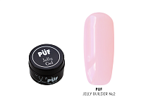 Puf, Jelly Builder - гель-желе №2 (pink clear), 15 мл
