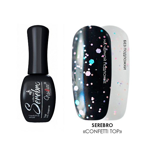 Serebro, Confetti top - топ с разноцветными многогранниками (без л/с), 11 мл