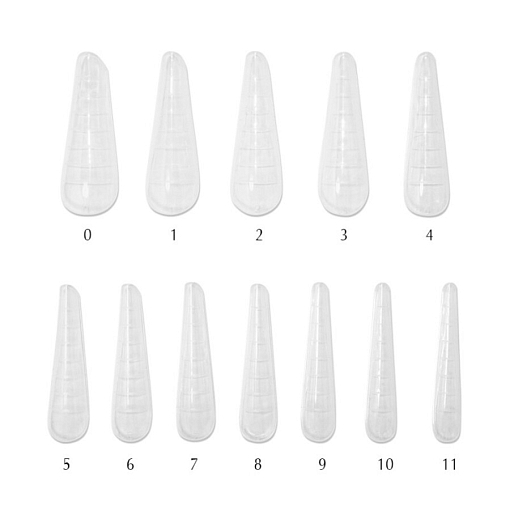 PNB, Reusable Upper Arched Nail Forms - верхние многоразовые арочные формы, 120 шт