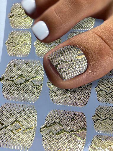 Anna Tkacheva, наклейки пленки для педикюра с фольгой VIP-034 Anna Tkacheva, наклейки пленки для педикюра с фольгой VIP-034