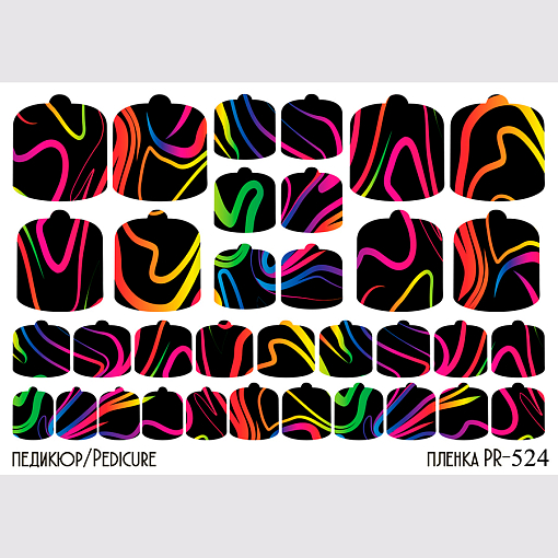 Anna Tkacheva, наклейки пленки для педикюра PR-524 Anna Tkacheva, наклейки пленки для педикюра PR-524