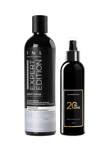 TNL, набор №108 липидный крем-ревитализант для волос Expert Edition, спрей для волос дневной 20 в 1 TNL, набор №108 липидный крем-ревитализант для волос Expert Edition, спрей для волос дневной 20 в 1