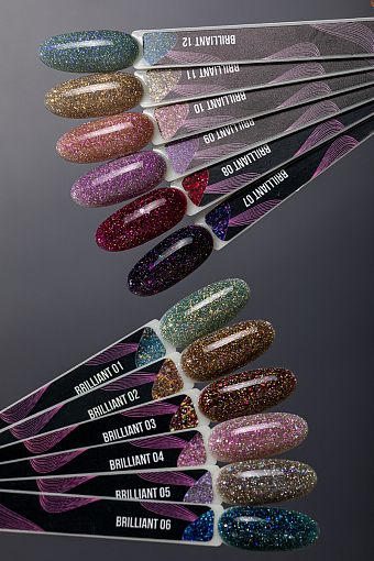 Serebro, гель-лак светоотражающий "Brilliant" №06, 8 мл