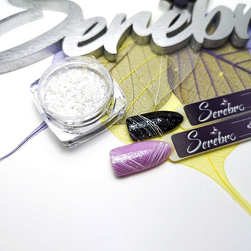 Serebro, блеск-хлопья "Жемчуг" для дизайна, 0,3 гр