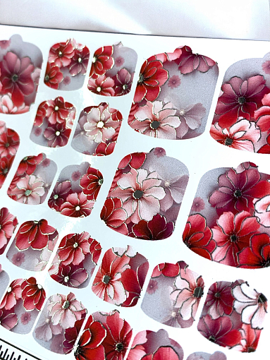 Anna Tkacheva, наклейки пленки для педикюра с фольгой VIP-041