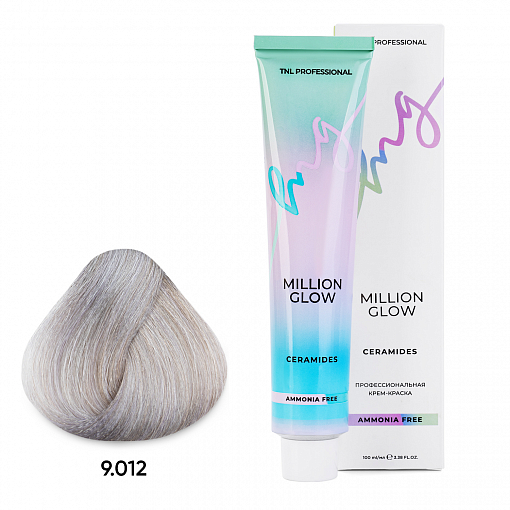 TNL, Million glow Ammonia free collection Ceramides - крем-краска для волос (оттенок №9.012), 100 мл