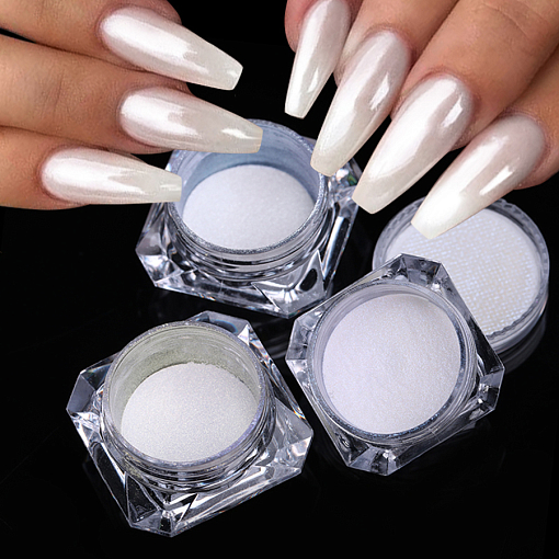 Glitter Chrome Pigment - жемчужная втирка для ногтей №07, 1 шт