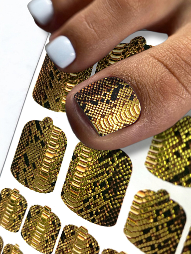 Anna Tkacheva, наклейки пленки для педикюра с фольгой VIP-036 Anna Tkacheva, наклейки пленки для педикюра с фольгой VIP-036