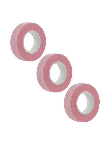 Evabond, набор скотч косметический с перфорацией узкий (розовый), 3 шт