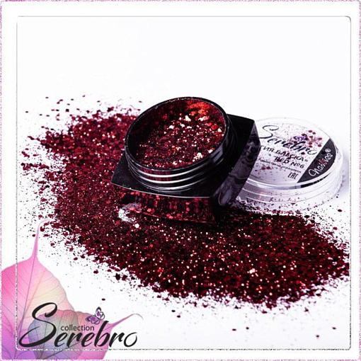 Serebro, дизайн для ногтей "Магия блеска" RED №06 Serebro, дизайн для ногтей "Магия блеска" RED №06