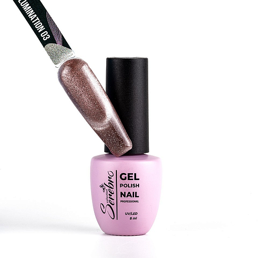 Serebro, Cat Lumination - светоотражающий гель-лак "Кошачий глаз" №03, 8 мл Serebro, Cat Lumination - светоотражающий гель-лак "Кошачий глаз" №03, 8 мл