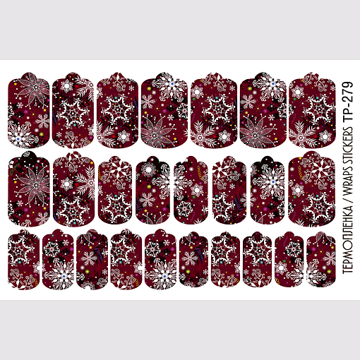 Anna Tkacheva, наклейки пленки для дизайна ногтей TP-279 Anna Tkacheva, наклейки пленки для дизайна ногтей TP-279