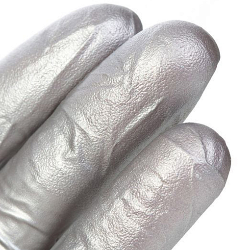 Adele, перчатки для маникюриста нитриловые (серебро, M), 50 пар