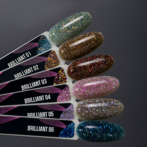 Serebro, гель-лак светоотражающий "Brilliant" №06, 8 мл