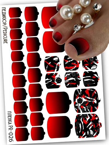 Anna Tkacheva, наклейки пленки для педикюра PR-026 Anna Tkacheva, наклейки пленки для педикюра PR-026