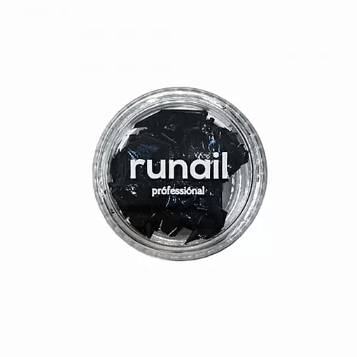RuNail, фольга поталь для дизайна (черный)
