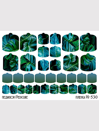 Anna Tkacheva, наклейки пленки для педикюра PR-530