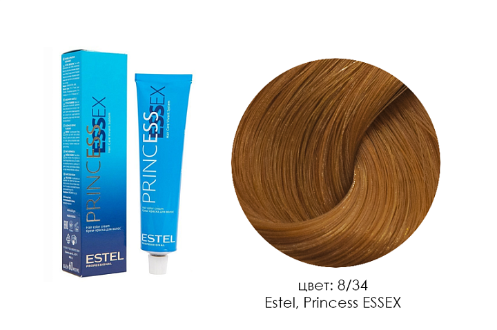 Estel, Princess Essex - крем-краска (8/34 светло-русый золотисто-медный/бренди), 60 мл Estel, Princess Essex - крем-краска (8/34 светло-русый золотисто-медный/бренди), 60 мл