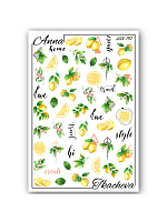 Anna Tkacheva, набор №28 слайдер-дизайн (Цветы, фрукты, надписи), 3 шт