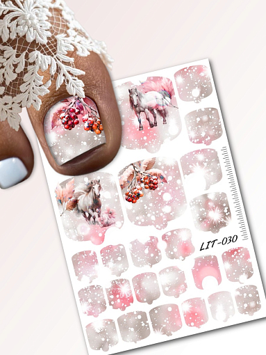 Anna Tkacheva, мини наклейки пленки для педикюра LIT-030 Anna Tkacheva, мини наклейки пленки для педикюра LIT-030