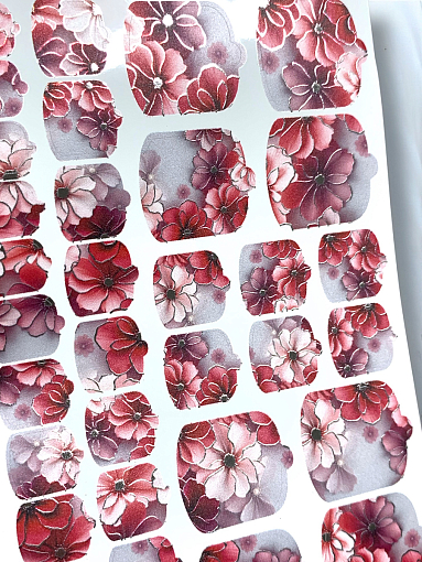 Anna Tkacheva, наклейки пленки для педикюра с фольгой VIP-041