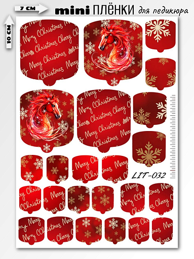Anna Tkacheva, мини наклейки пленки для педикюра LIT-032