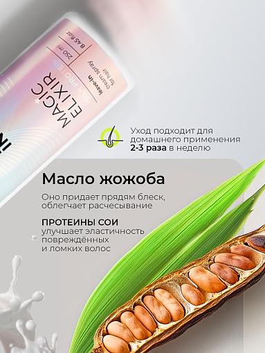 Adricoco, мультифункциональный крем-спрей для волос 22 в 1 MAGIC ELIXIR, 250 мл