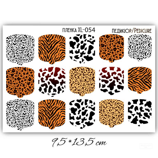 Anna Tkacheva, наклейки пленки для педикюра XL-054 Anna Tkacheva, наклейки пленки для педикюра XL-054