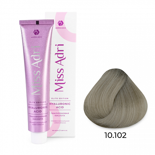 Adricoco, Miss Adri Elite Edition - крем-краска для волос (оттенок 10.102), 100 мл