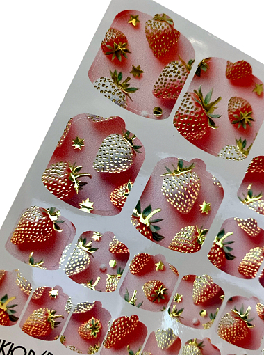 Anna Tkacheva, наклейки пленки для педикюра с фольгой VIP-048