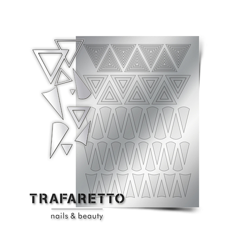 Trafaretto, Металлизированные наклейки (GM-04, серебро) Trafaretto, Металлизированные наклейки (GM-04, серебро)
