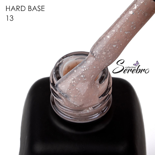 Serebro, Hard base - жесткая база для гель-лака №13, 11 мл Serebro, Hard base - жесткая база для гель-лака №13, 11 мл