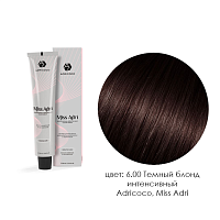 Adricoco, Miss Adri - крем-краска для волос (6.00 Темный блонд интенсивный), 100 мл